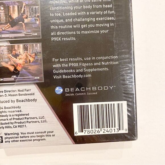P90X Core Synergistics Motivational Focused Fitness 8 DVD Single Release Sealed - Picture 3 of 3